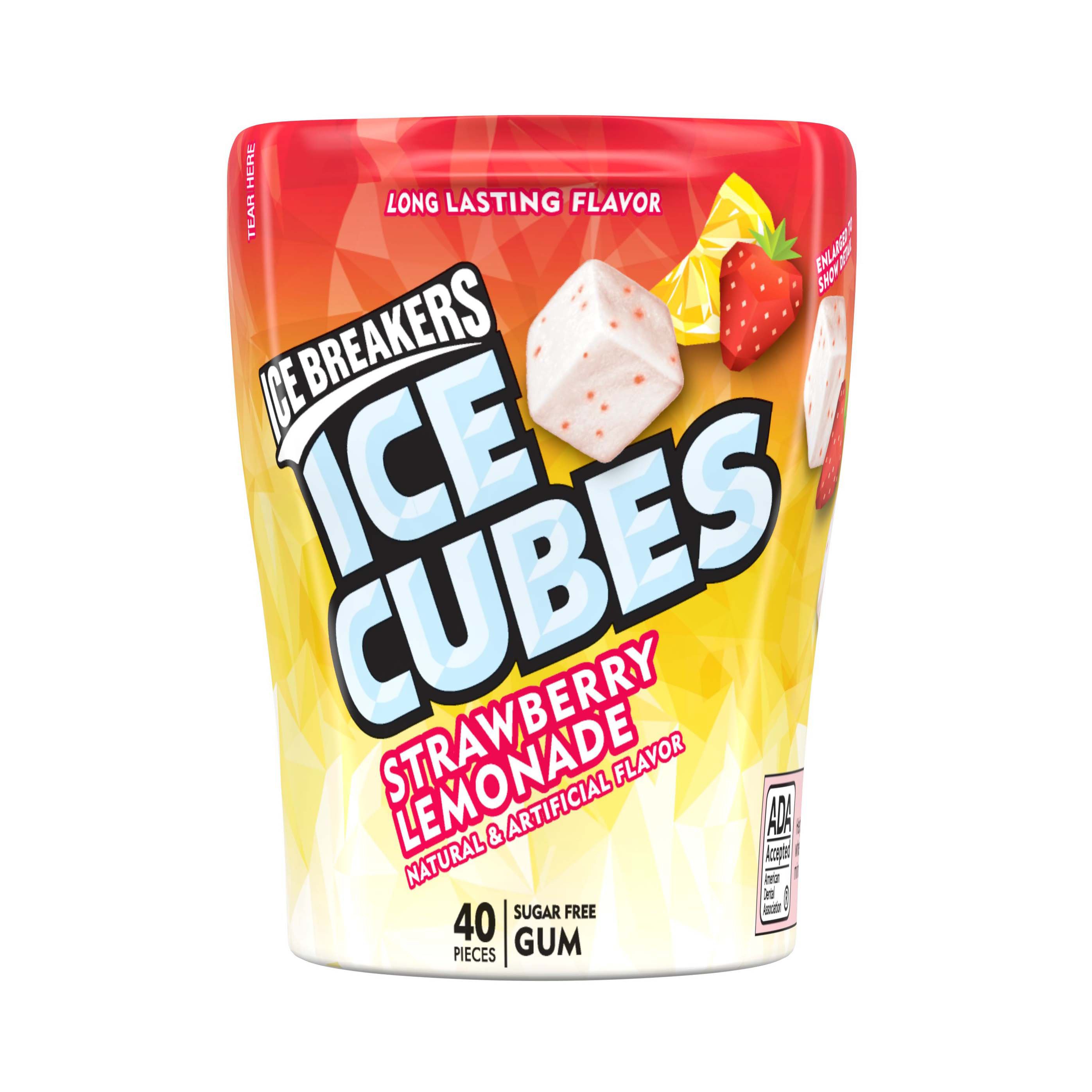 Ice Breakers Ice Cubes Strawberry Lemonade Sugar Free Gum Shop Gum And Mints At H E B