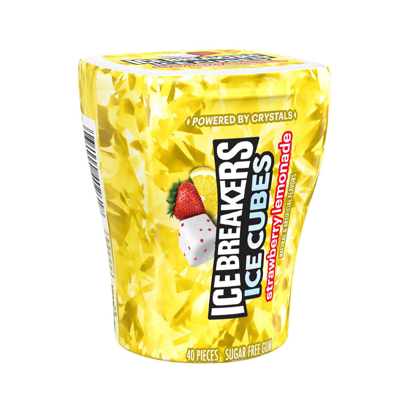 Ice Breakers Ice Cubes Strawberry Lemonade Sugar Free Chewing Gum; image 5 of 8