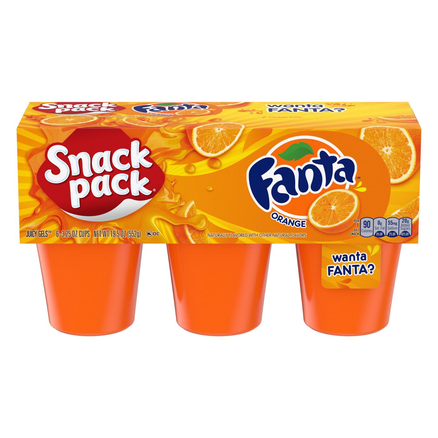 Snack Pack Fanta Orange Juicy Gels Cups; image 1 of 7