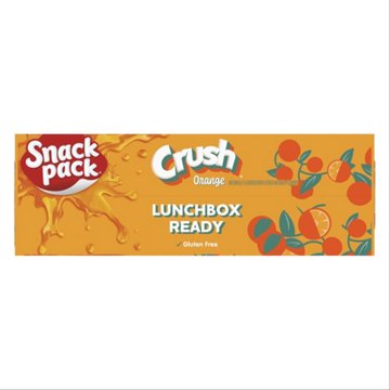 Snack Pack Crush Orange Juicy Gels Cups, 6 ct