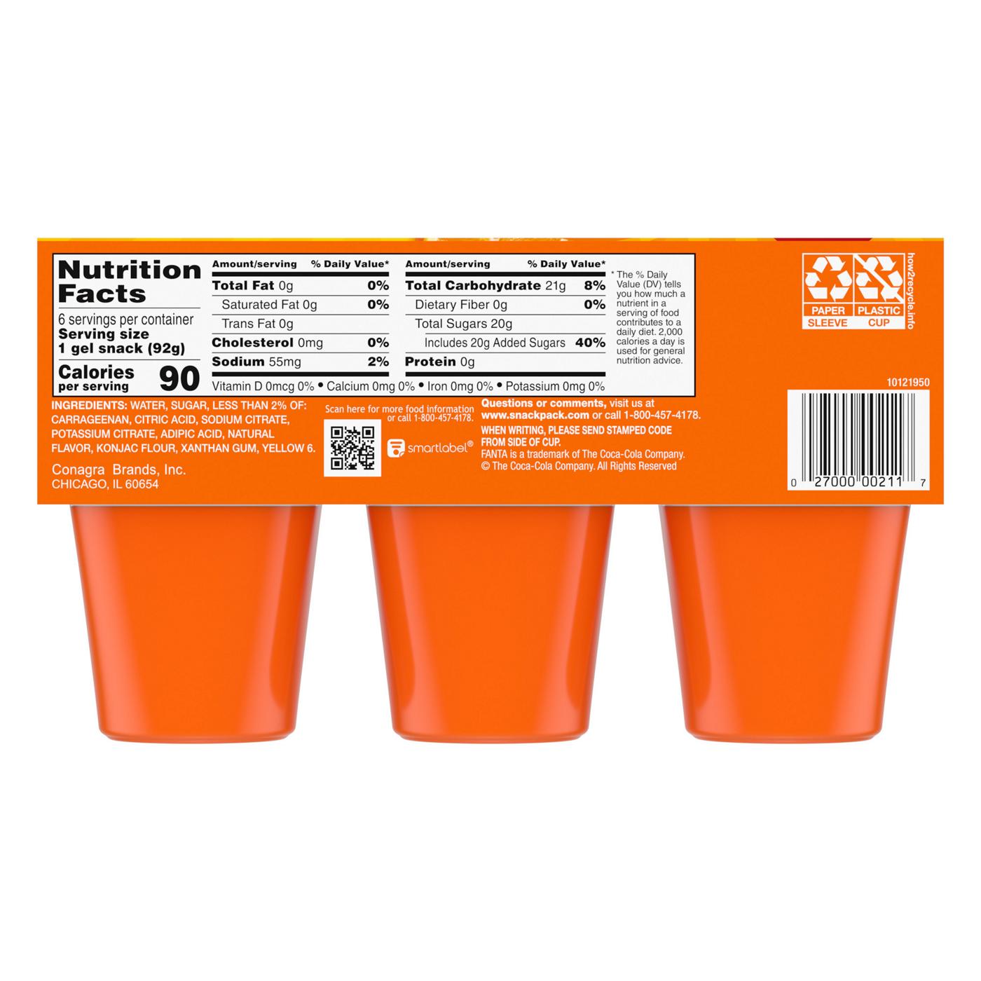 Snack Pack Fanta Orange Juicy Gels Cups; image 7 of 7