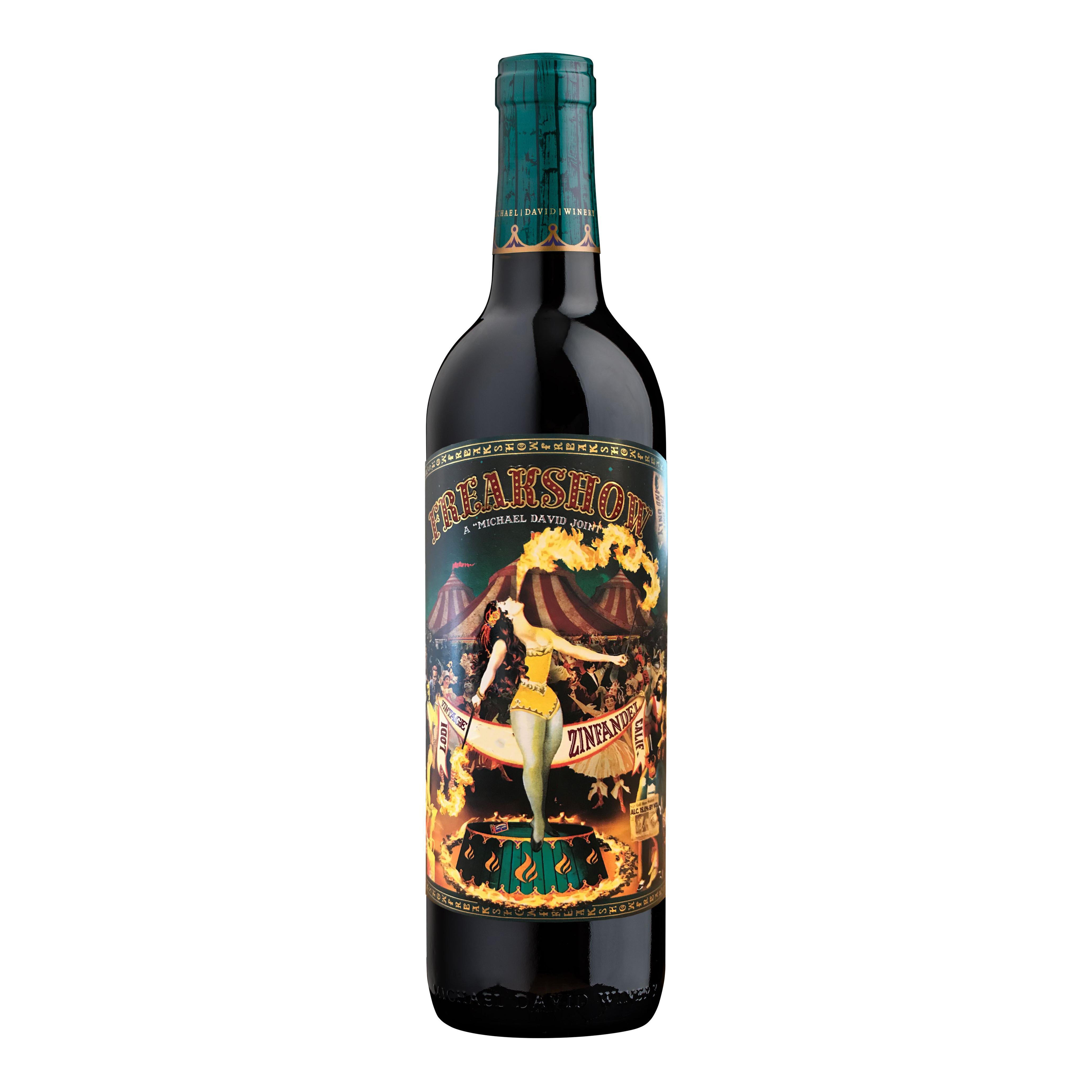 Michael David Winery Freakshow Ringmaster Zinfandel California Red Wine, 750 mL