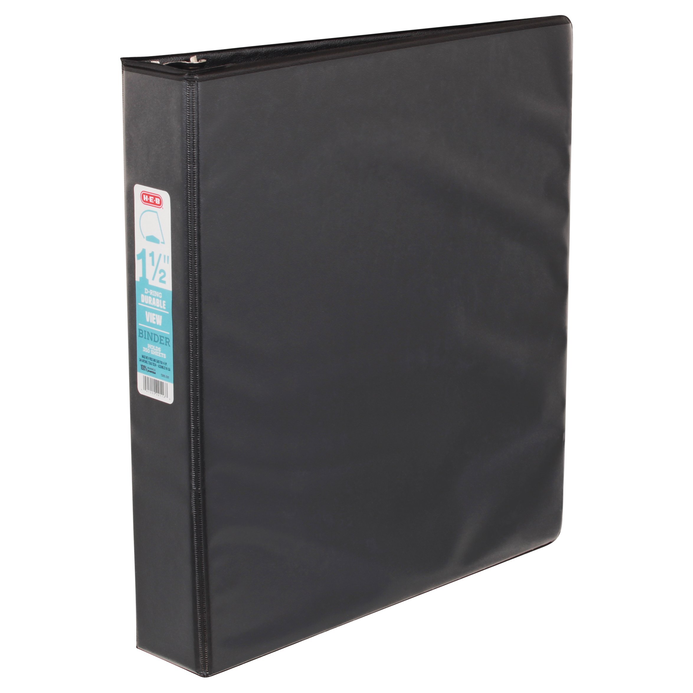 HEB Black Durable View Binder Shop Binders at HEB