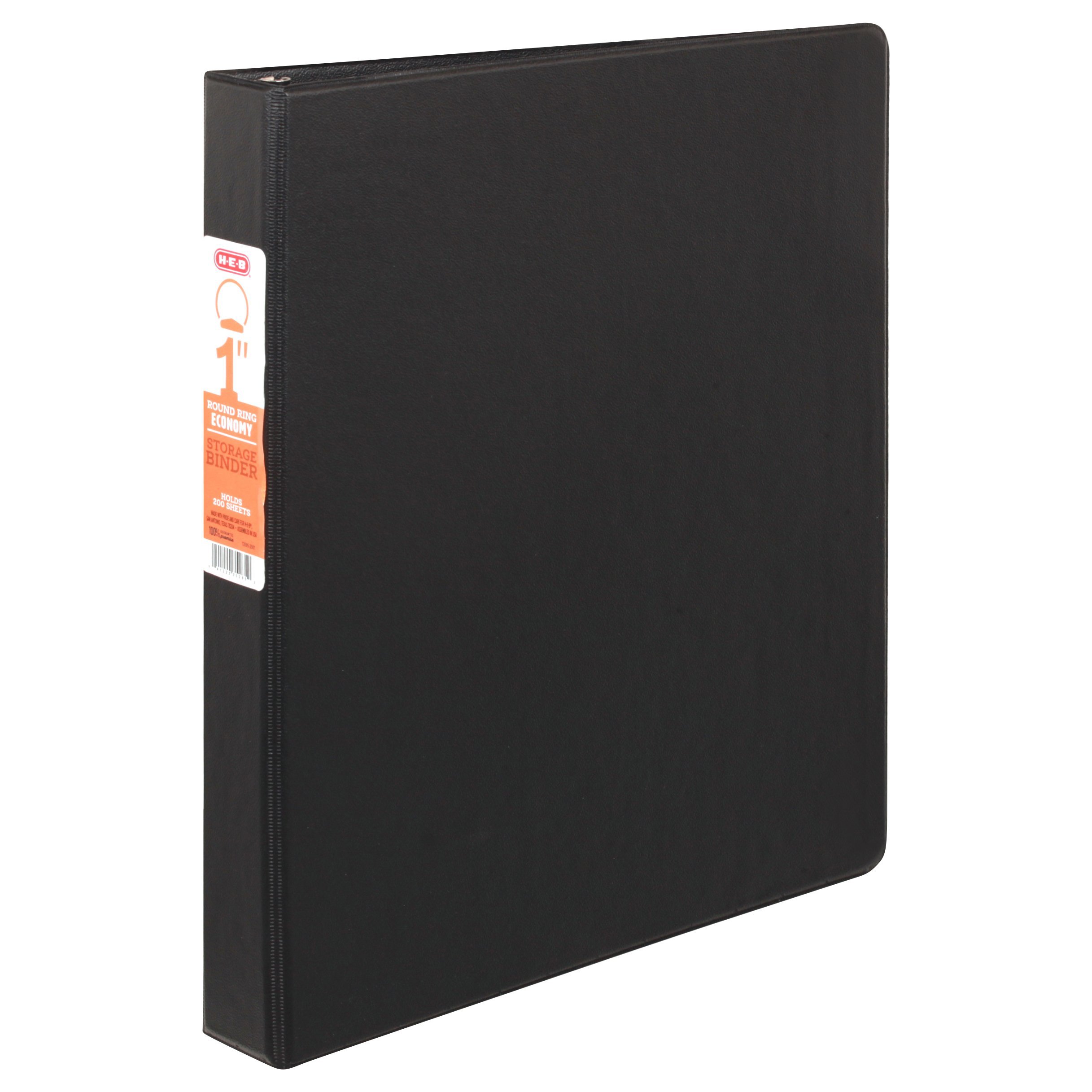 HEB Economy Strong Binder Black Shop Binders at HEB