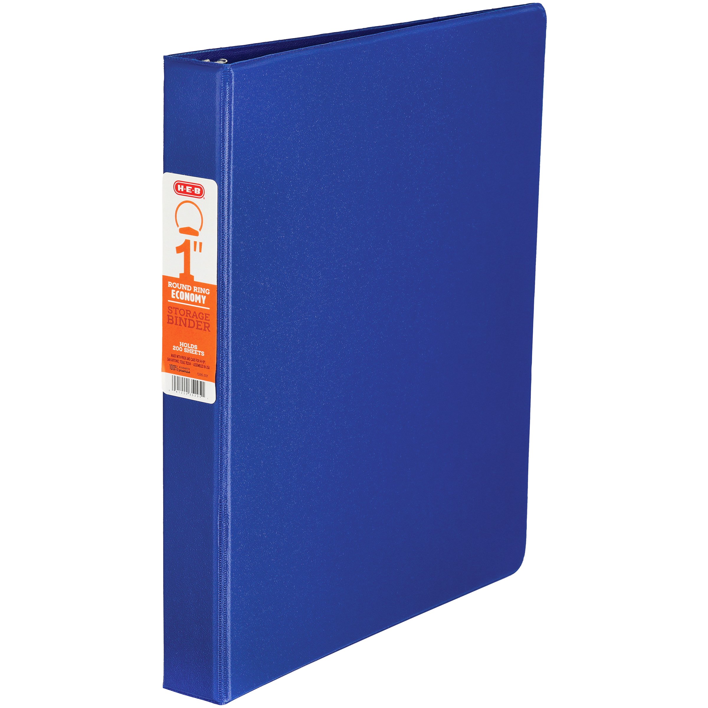 HEB Round Ring Economy Binder Blue Shop Binders at HEB