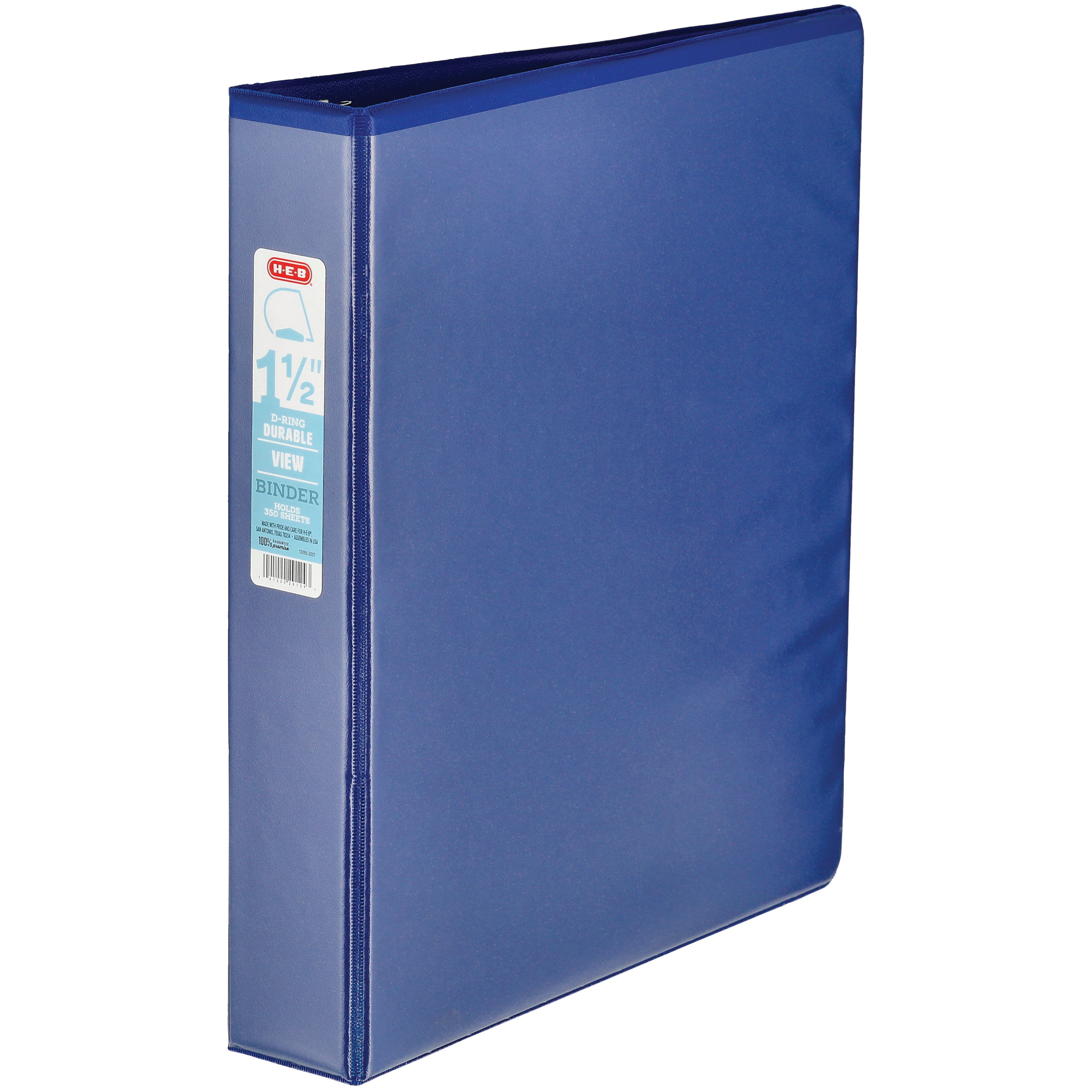 H-E-B Blue Durable View Binder - Shop Binders At H-E-B