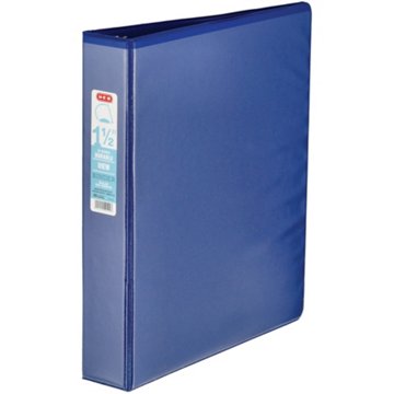 H-E-B D Ring Durable View Binder - Blue, 1.5"