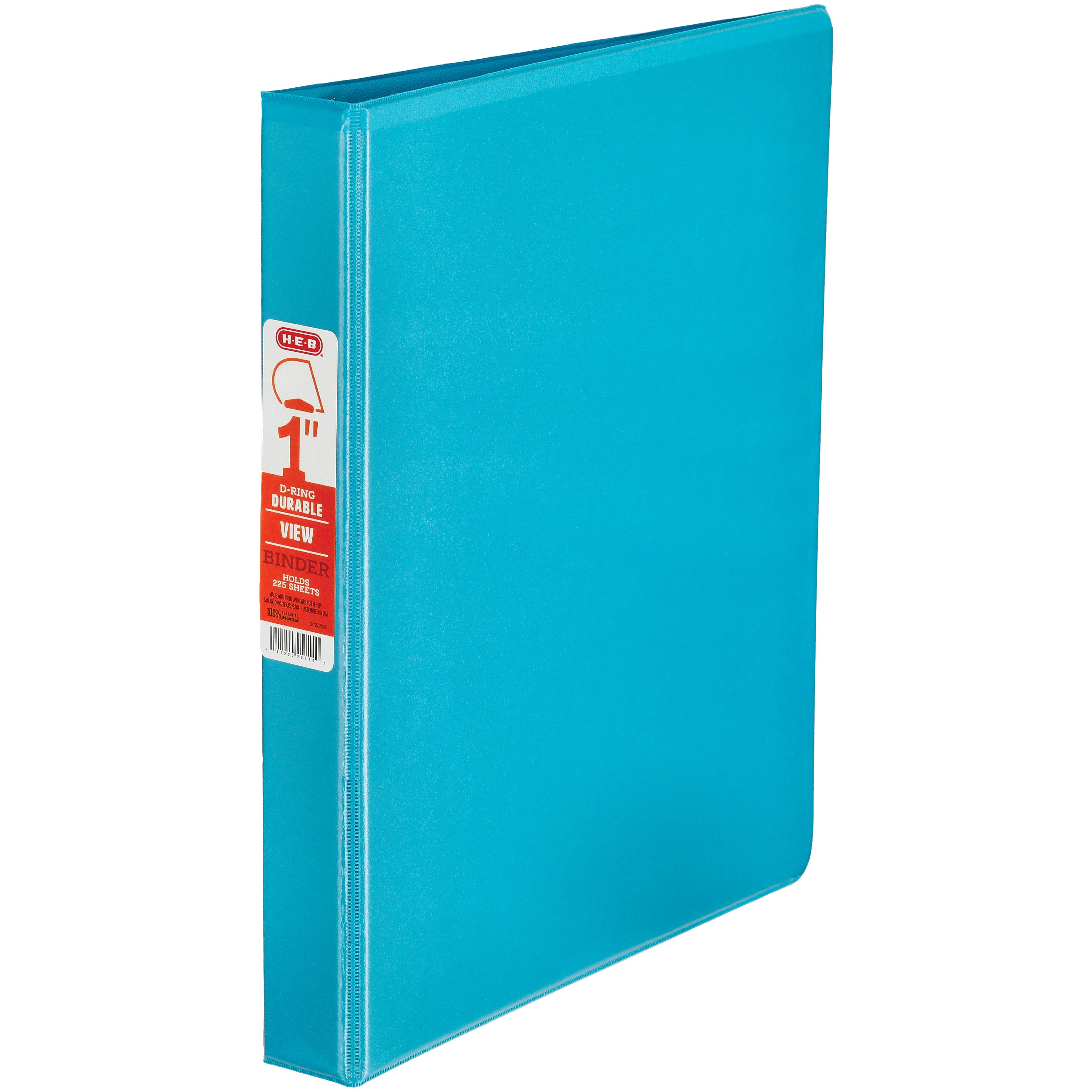 HEB Durable View Binder Teal Shop Binders at HEB