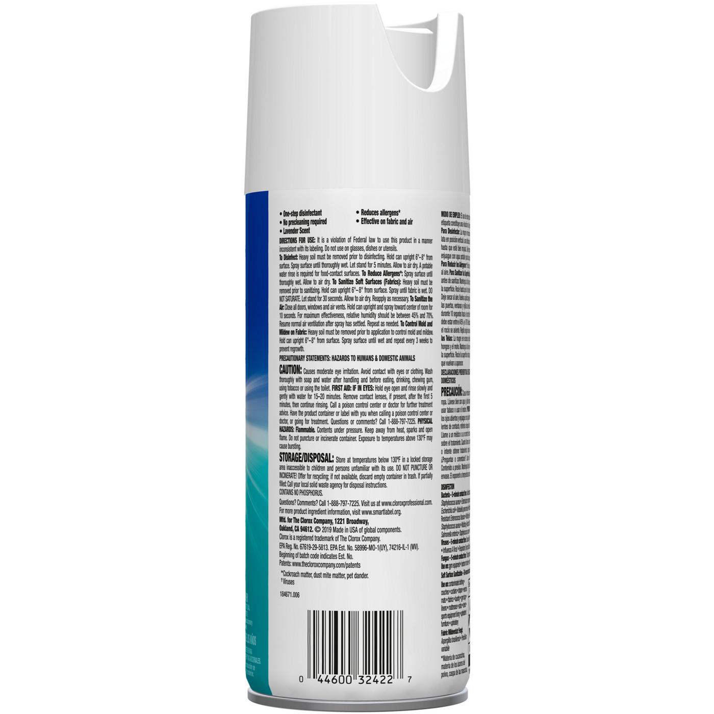 Clorox Lavender Fabric Sanitizer Spray; image 2 of 2