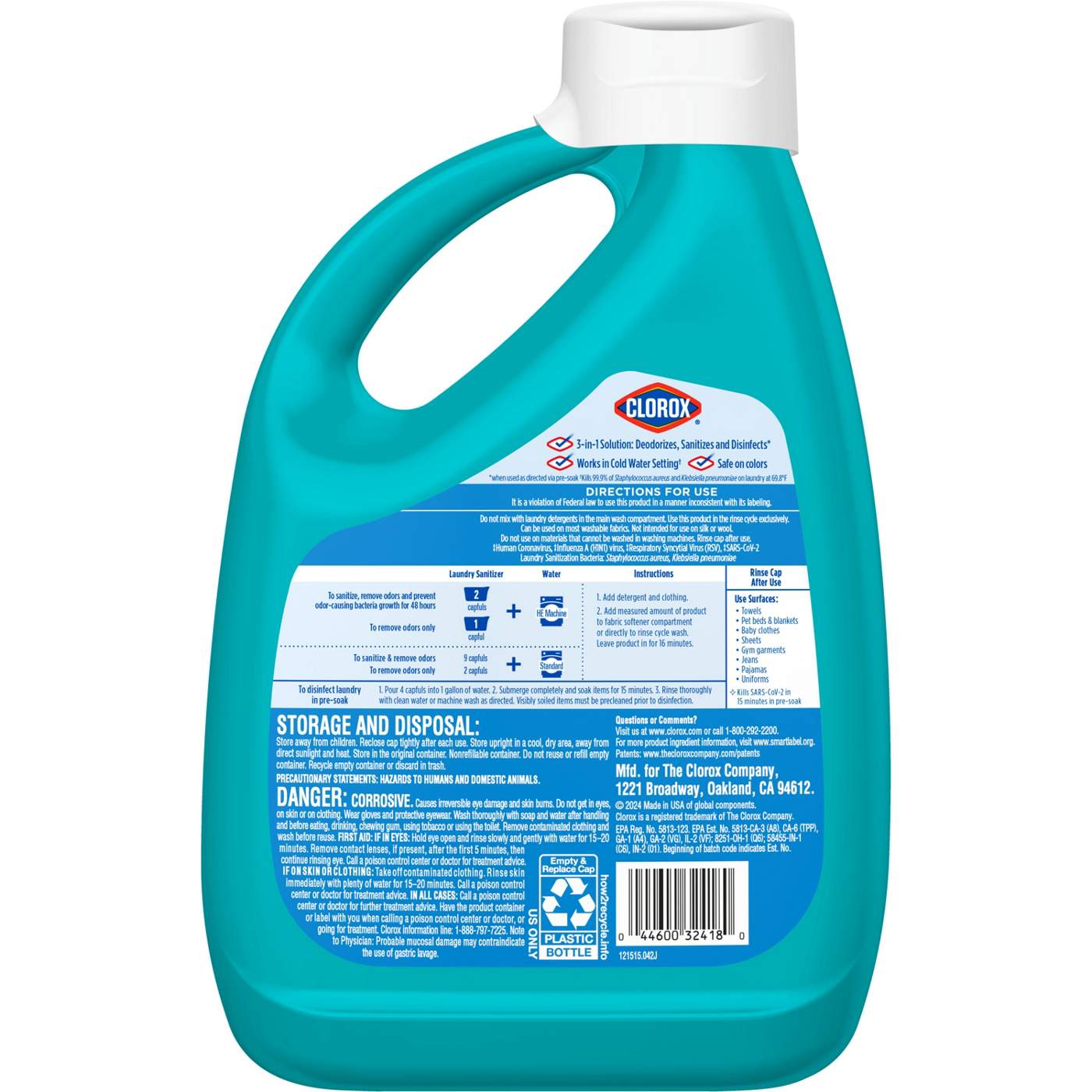 Clorox Laundry Sanitizer - Clean Linen; image 5 of 10