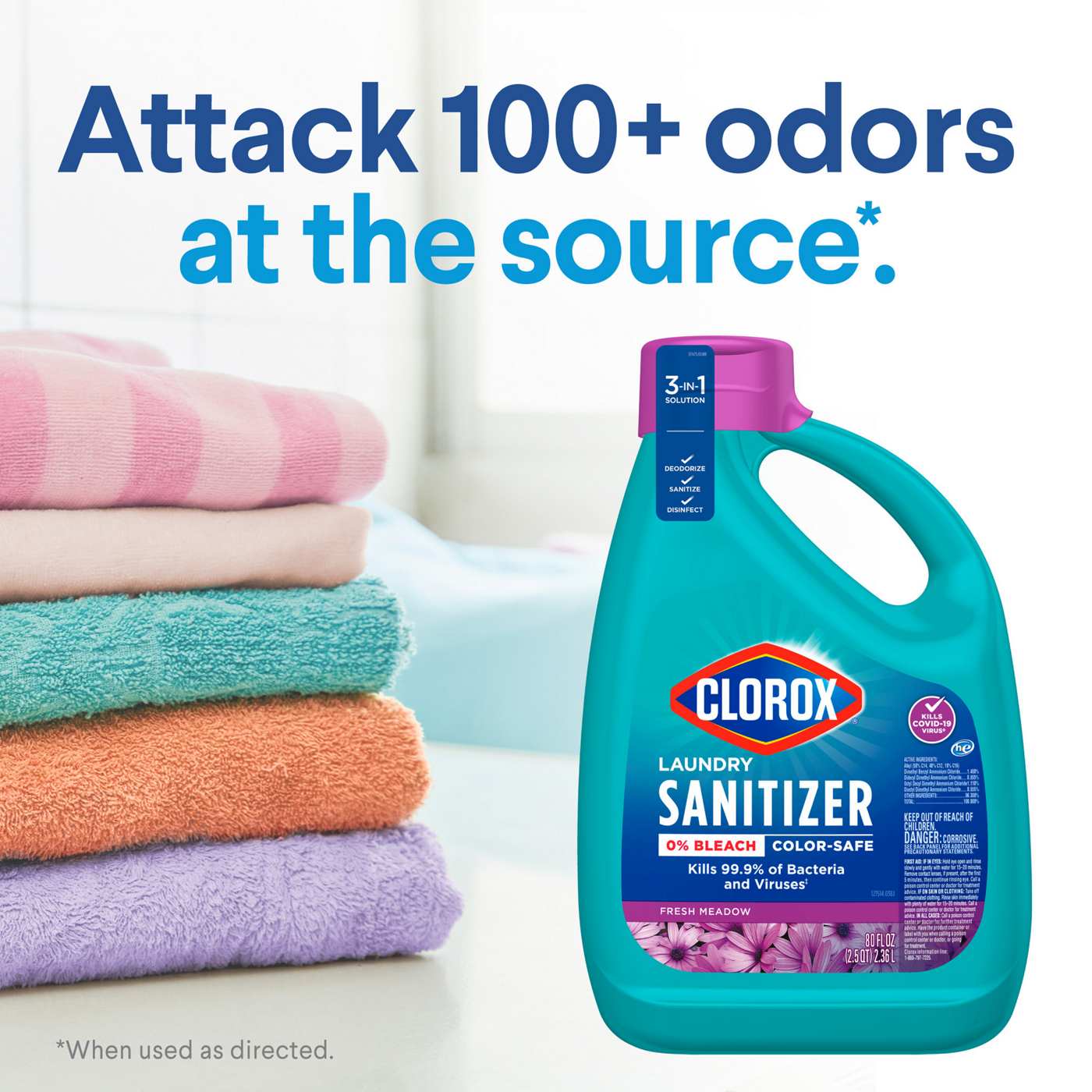 Clorox Active Fresh Liquid Laundry Sanitizer; image 7 of 9