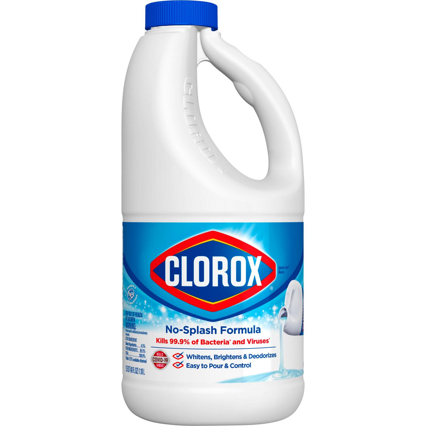 Clorox Splash-Less Bleach, Regular; image 1 of 7