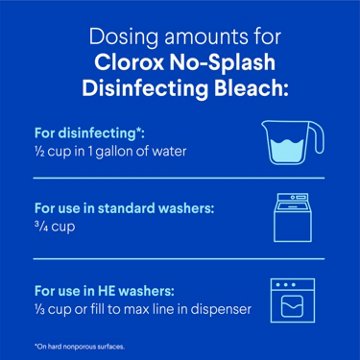 Clorox No-Splash Bleach, 40 oz