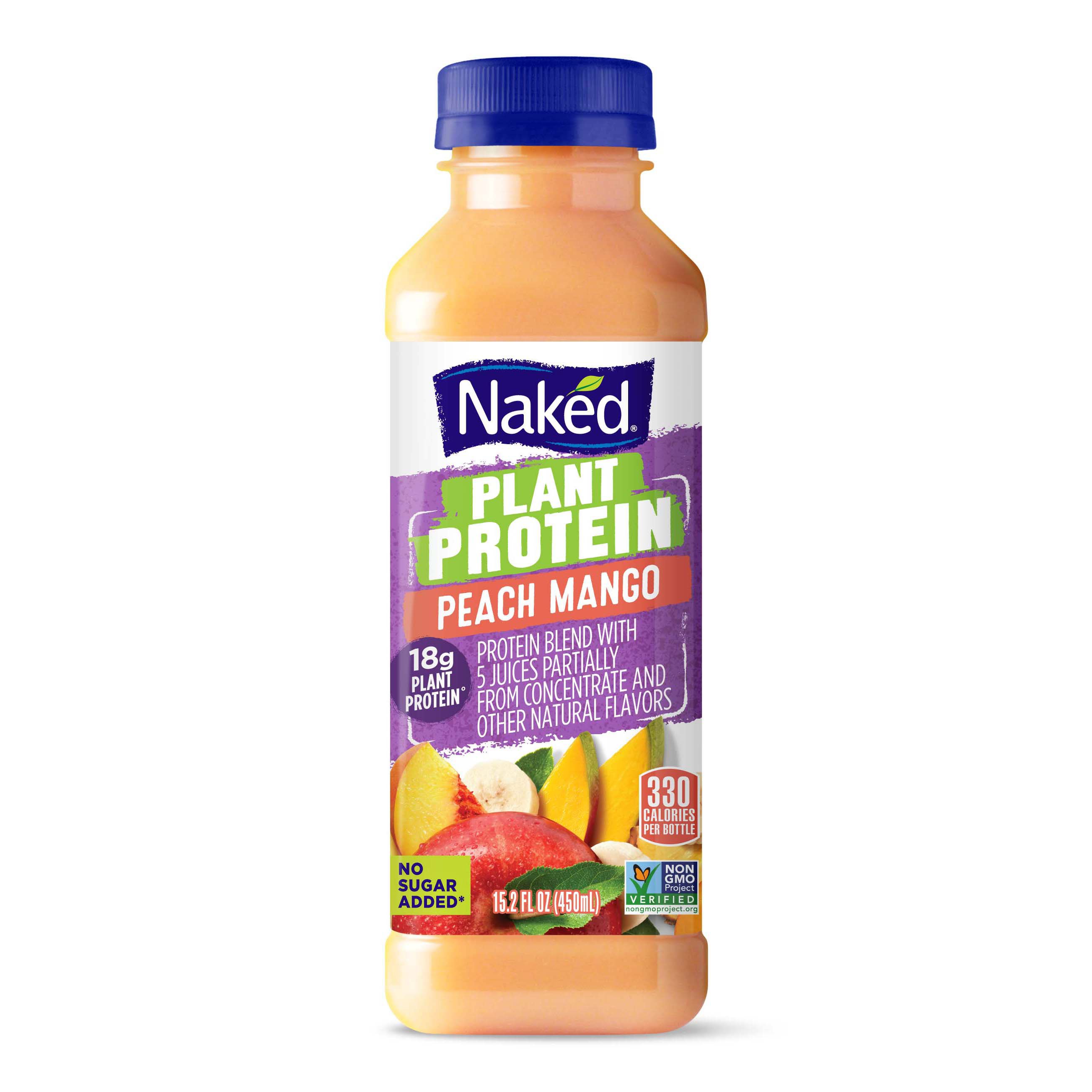 Naked Juice Plant Protein Peach Mango Shop Shakes & Smoothies at HEB