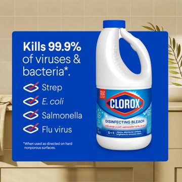 Clorox Disinfecting Bleach - Concentrated Formula - Regular, 43 oz