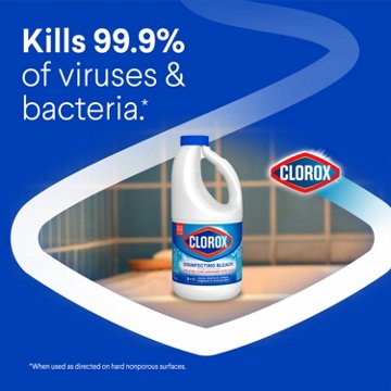 Clorox Disinfecting Bleach - Concentrated Formula - Regular, 43 oz