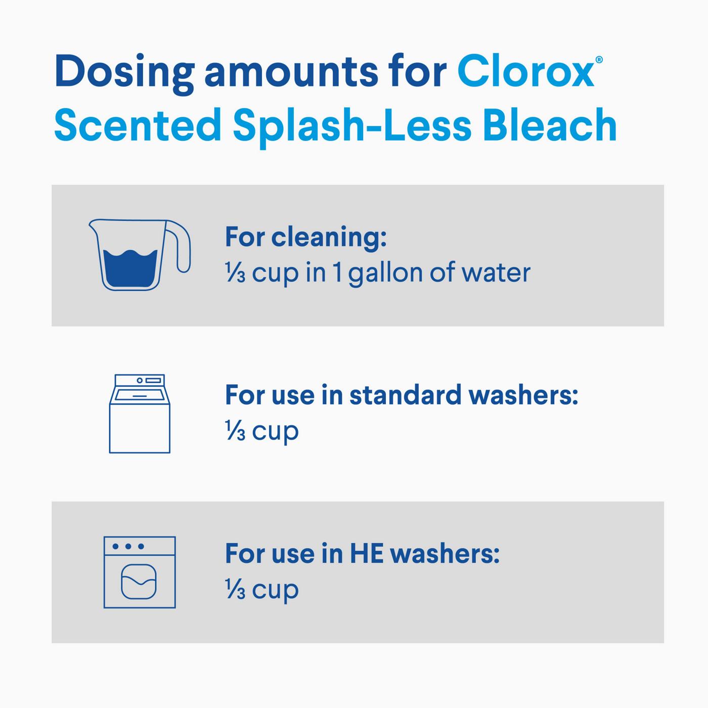 Clorox No-Splash Concentrated Bleach - Fresh Meadow; image 3 of 7