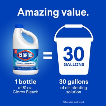 Clorox Disinfecting Bleach, 81 oz
