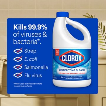 Clorox Disinfecting Bleach - Concentrated Formula - Regular, 81 oz