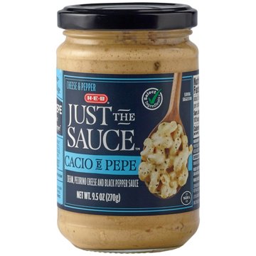 H-E-B Just the Sauce - Cacio e Pepe, 9.5 oz
