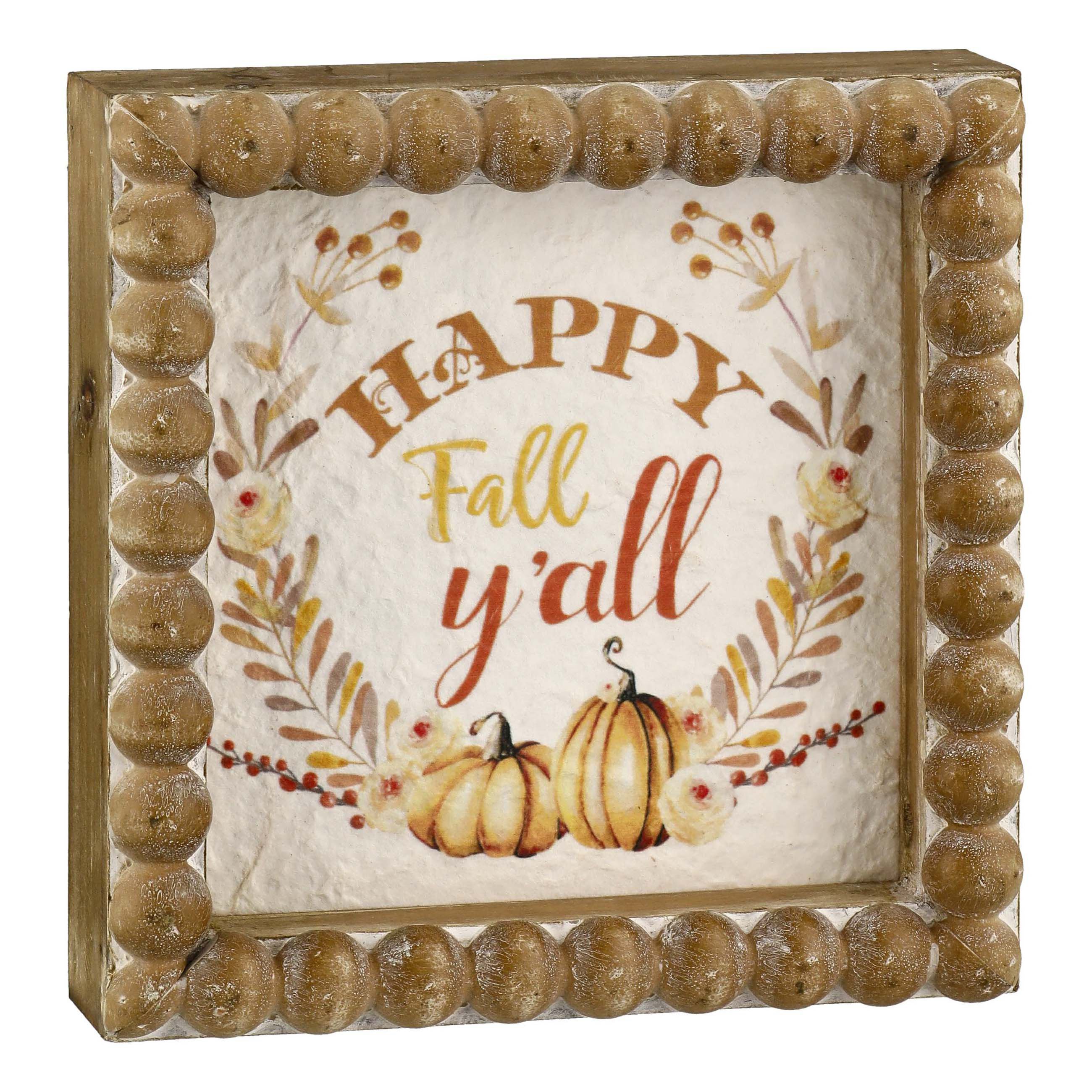 Destination Holiday Happy Fall Y'all Tabletop Decor - Shop Seasonal ...