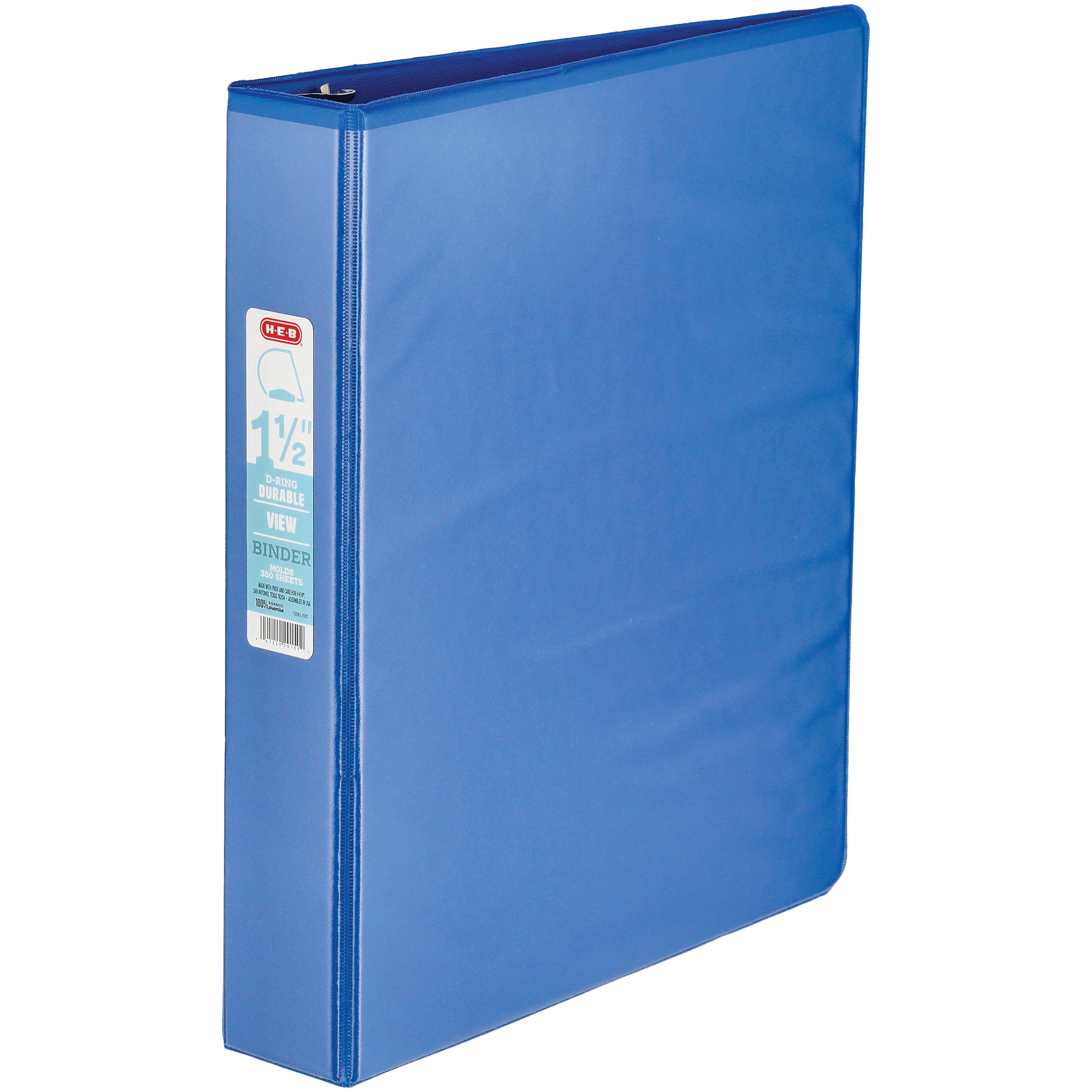 H-E-B Durable View Binder - Blue - Shop School & Office Supplies At H-E-B