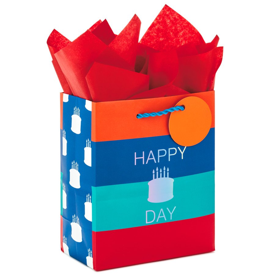 Hallmark Happy Cake Day Small Gift Bag with Tissue Paper, #58 - Shop Party Supplies at H-E-B