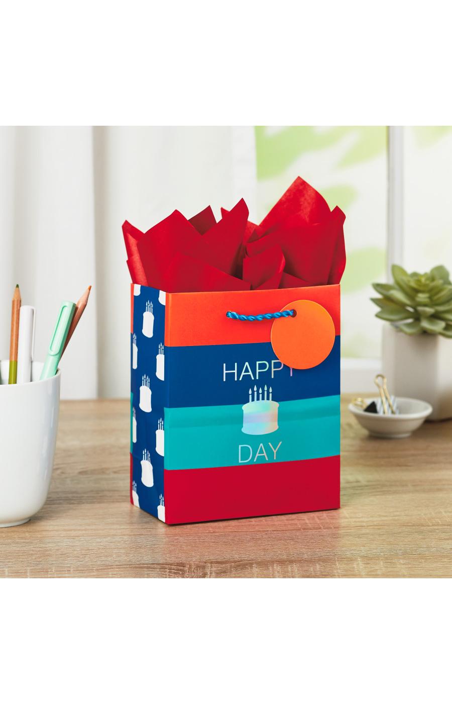 Hallmark Happy Cake Day Small Gift Bag with Tissue Paper, #55