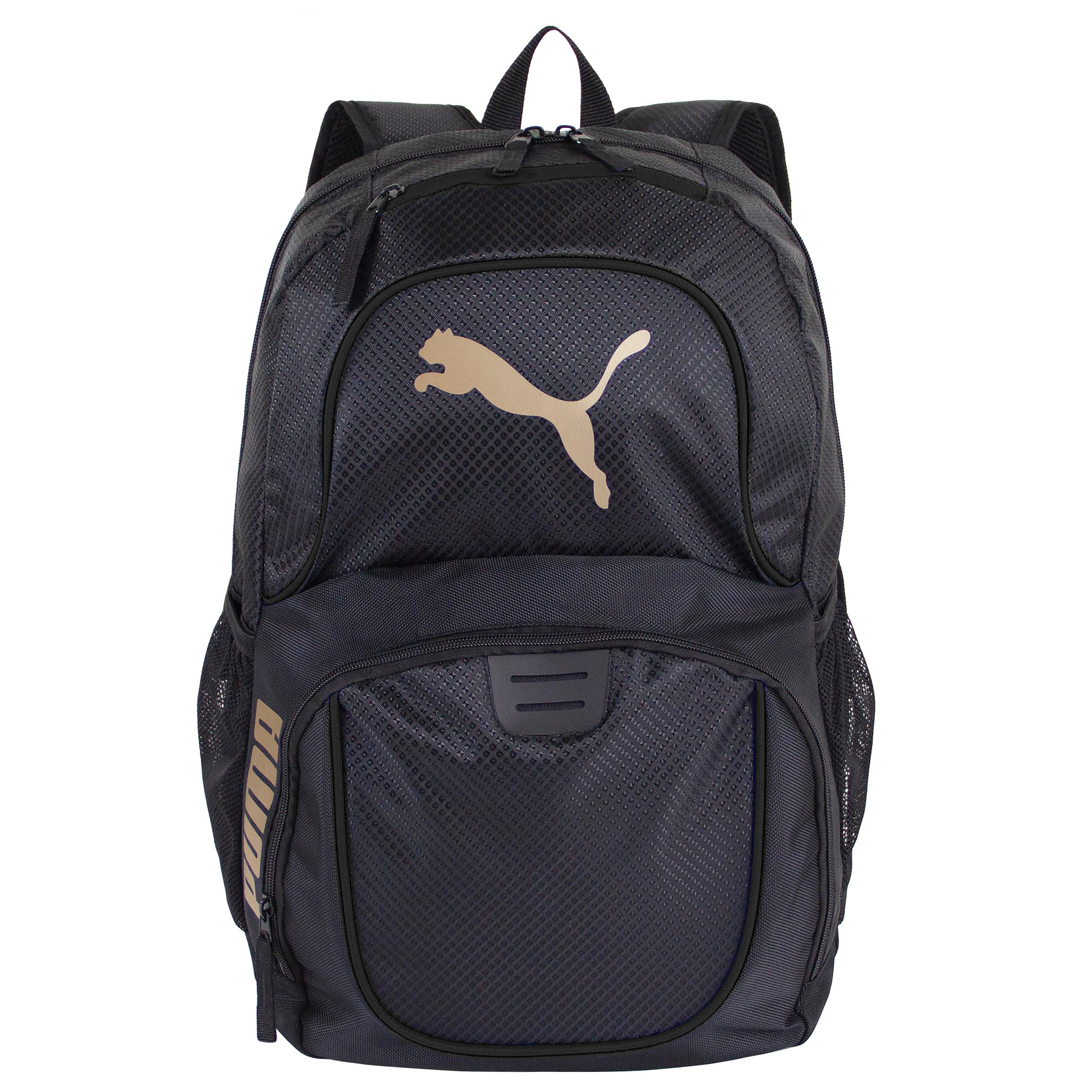 black and gold puma backpack