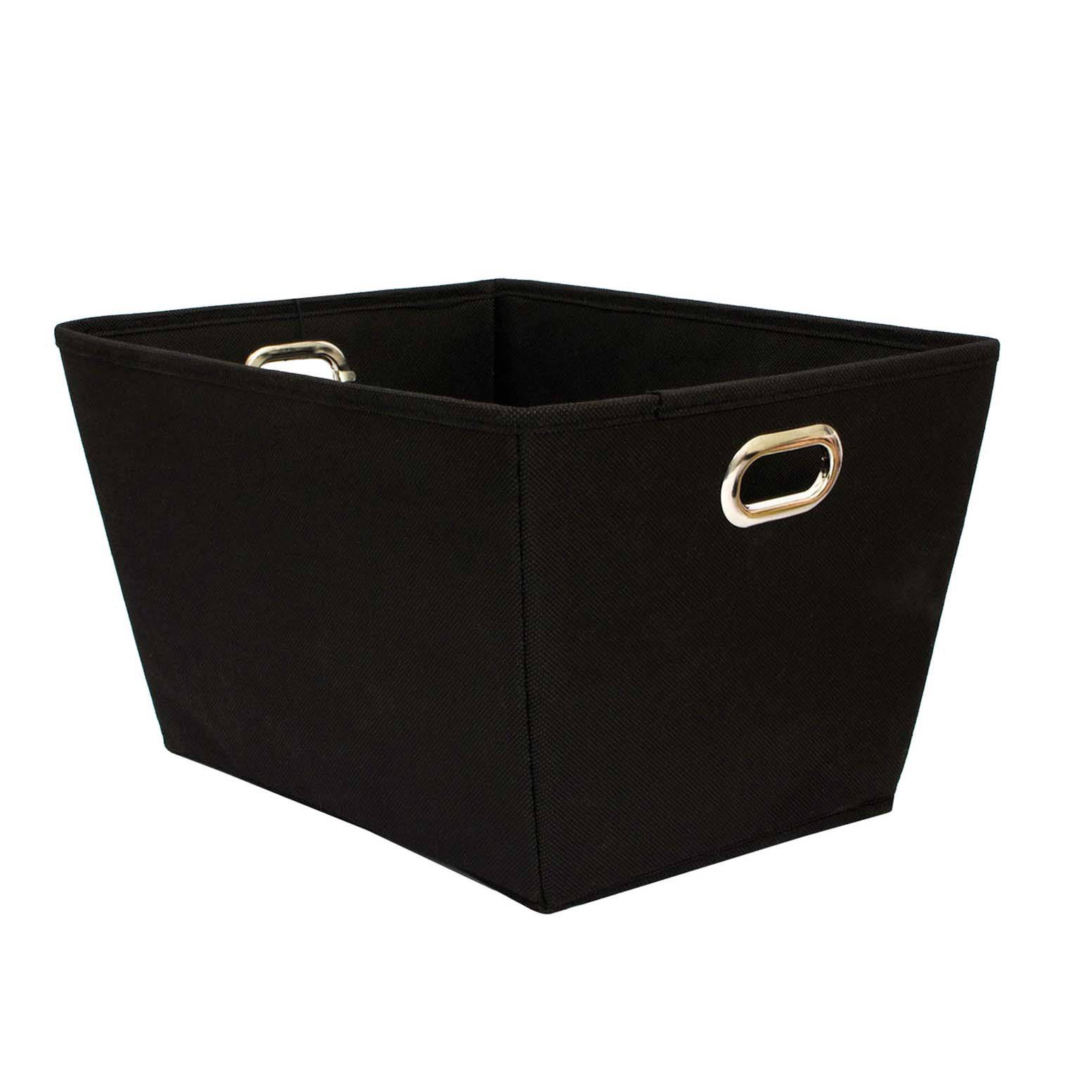 Home Expressions Black Fabric Storage Tote - Shop Storage Bins at H-E-B