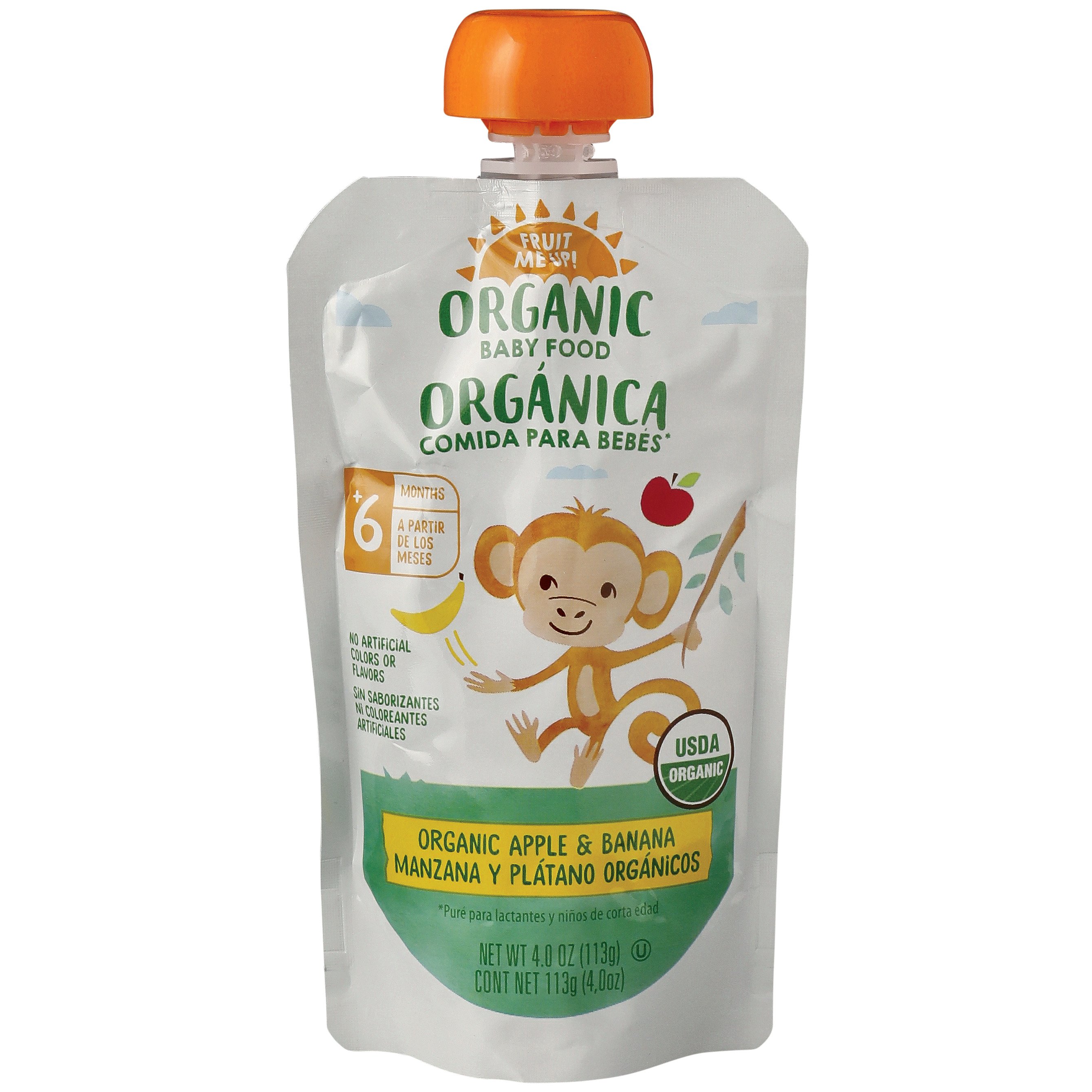 Fruit Me Up Organic Apple Banana Baby Food Shop Baby Food at HEB