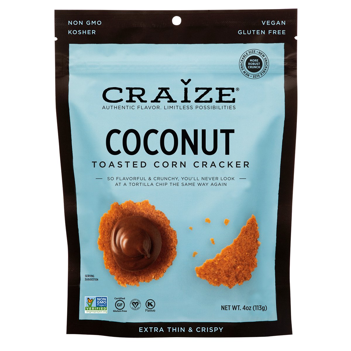 Craize Coconut Toasted Corn Crackers Shop Snacks & Candy at HEB