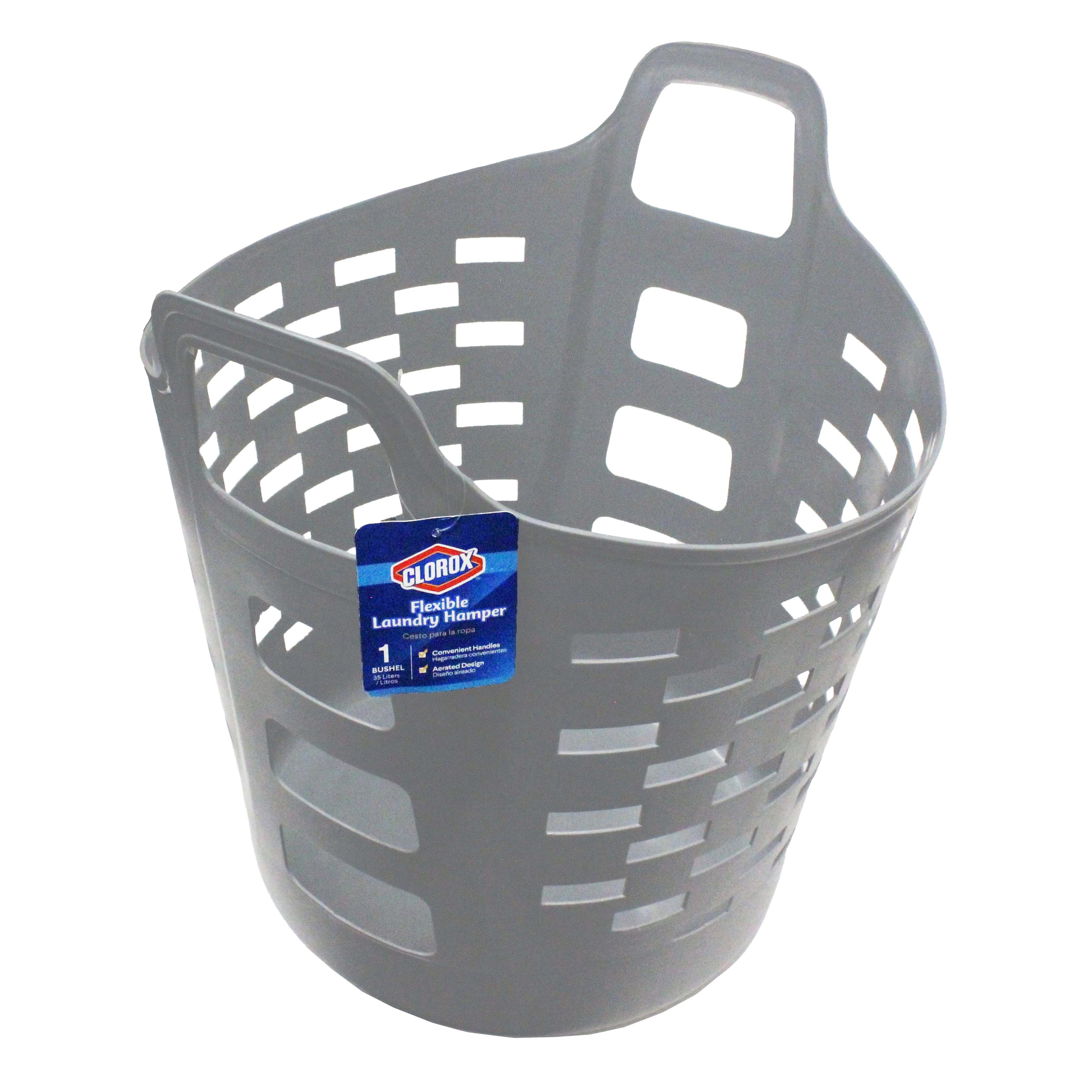 Clorox Gray Flexible Laundry Hamper Shop Hampers & Laundry Bags at HEB