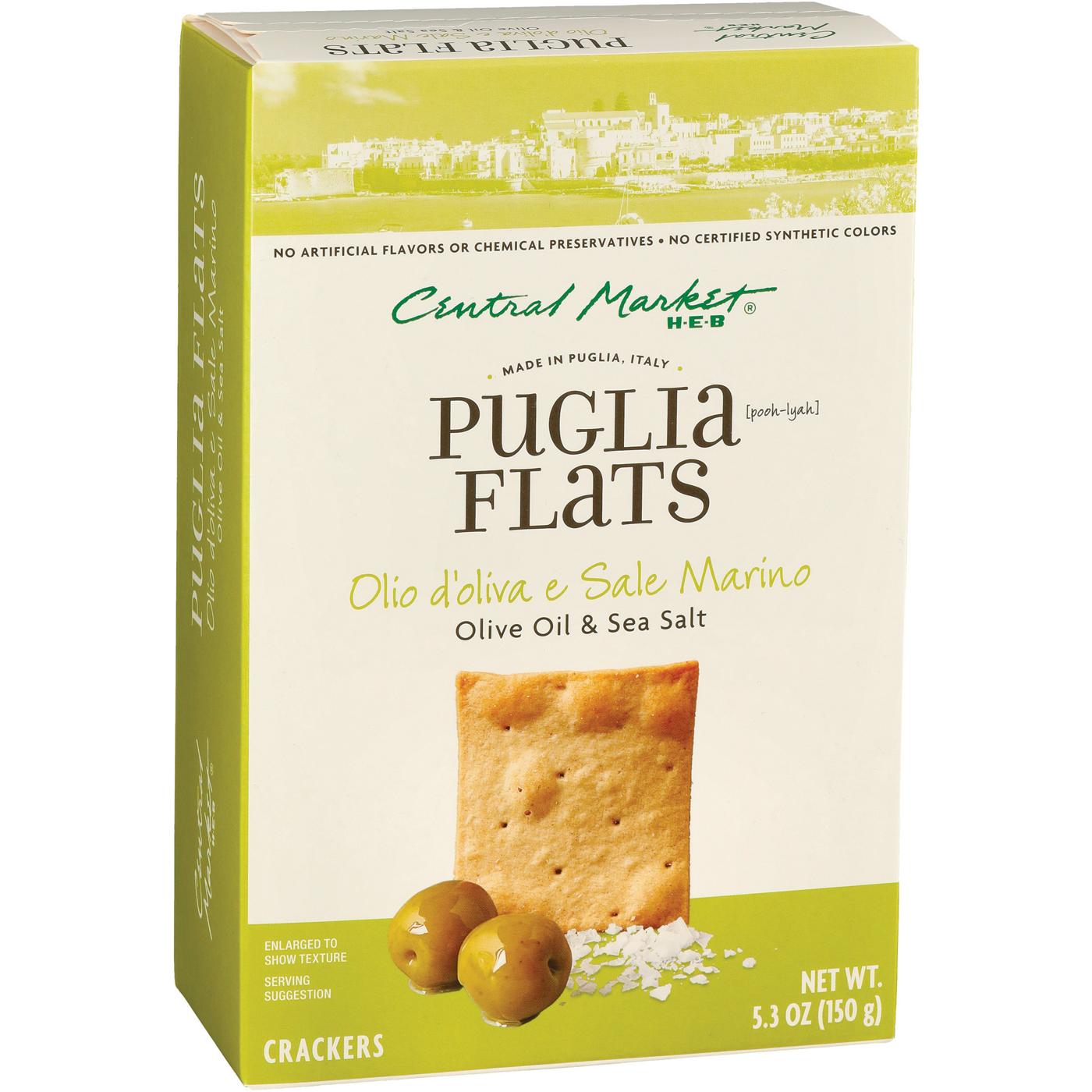 Central Market Puglia Flats Crackers - Olive Oil & Sea Salt; image 2 of 2