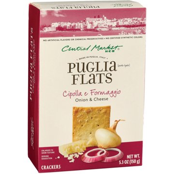 Central Market Puglia Flats - Onion & Cheese