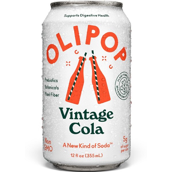 Olipop Prebiotic Soda - Vintage Cola - Keep Chilled, 12 oz