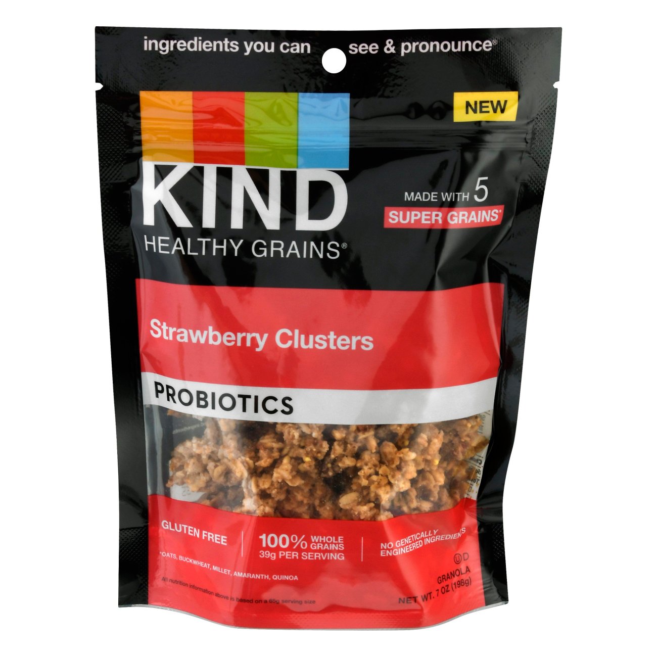 Kind Healthy Grains Probiotics Strawberry Clusters Shop Cereal at HEB