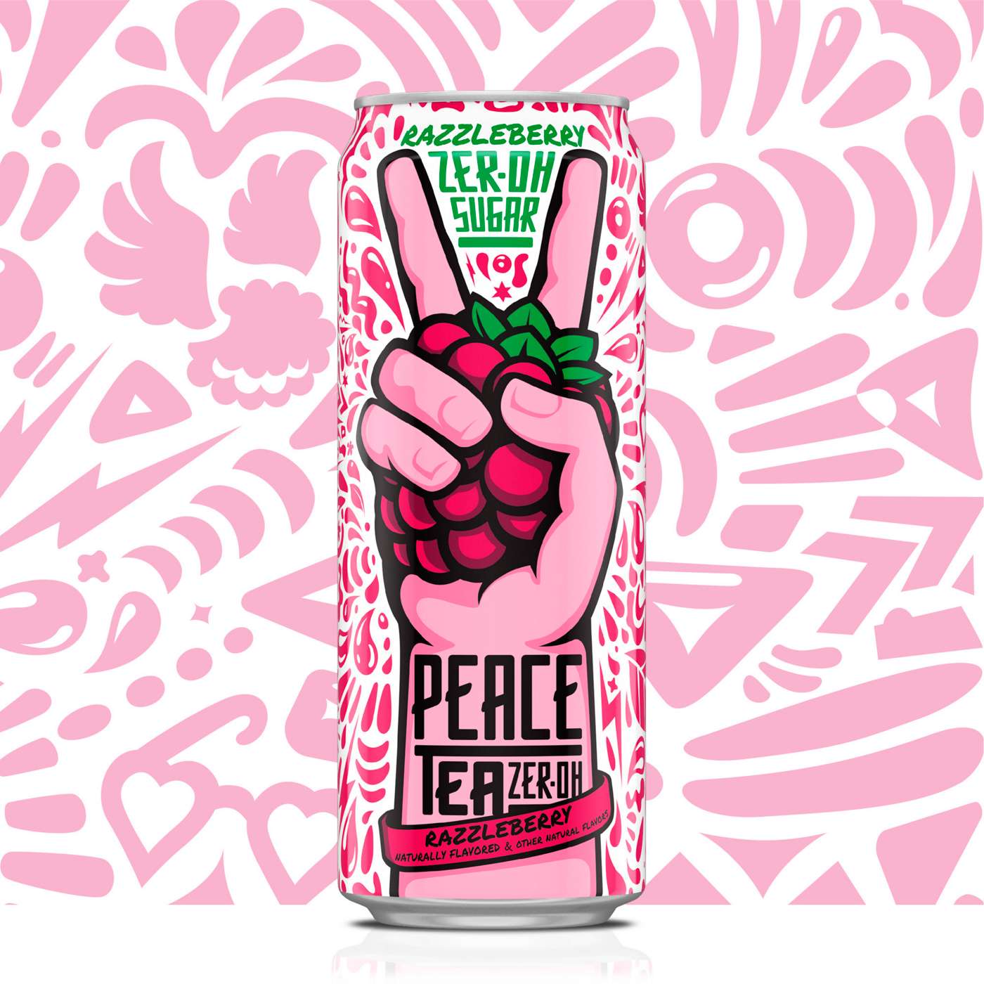 Peace Tea Razzleberry Zer-oh Sugar Tea; image 2 of 2