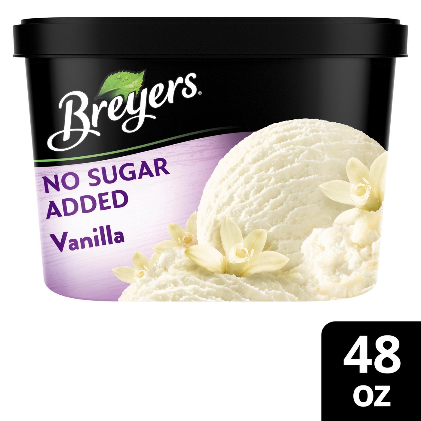 Breyers No Sugar Added Vanilla Frozen Dairy Dessert; image 2 of 9