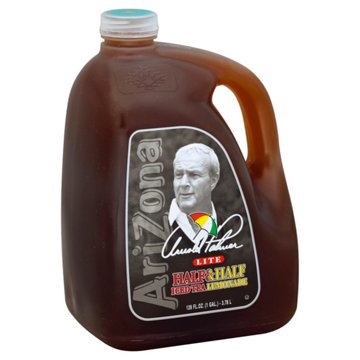 AriZona Arnold Palmer Lite Half & Half Iced Tea Lemondade, 128 oz