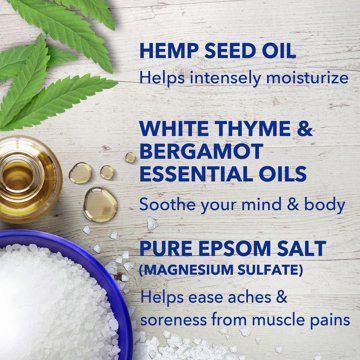 Dr Teal's Epsom Salt Hemp Seed Oil, 3 lb