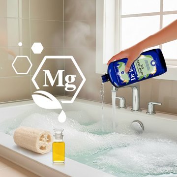 Dr Teal's Foaming Bath with Pure Epsom Salt and Hemp Seed Oil, 34 oz