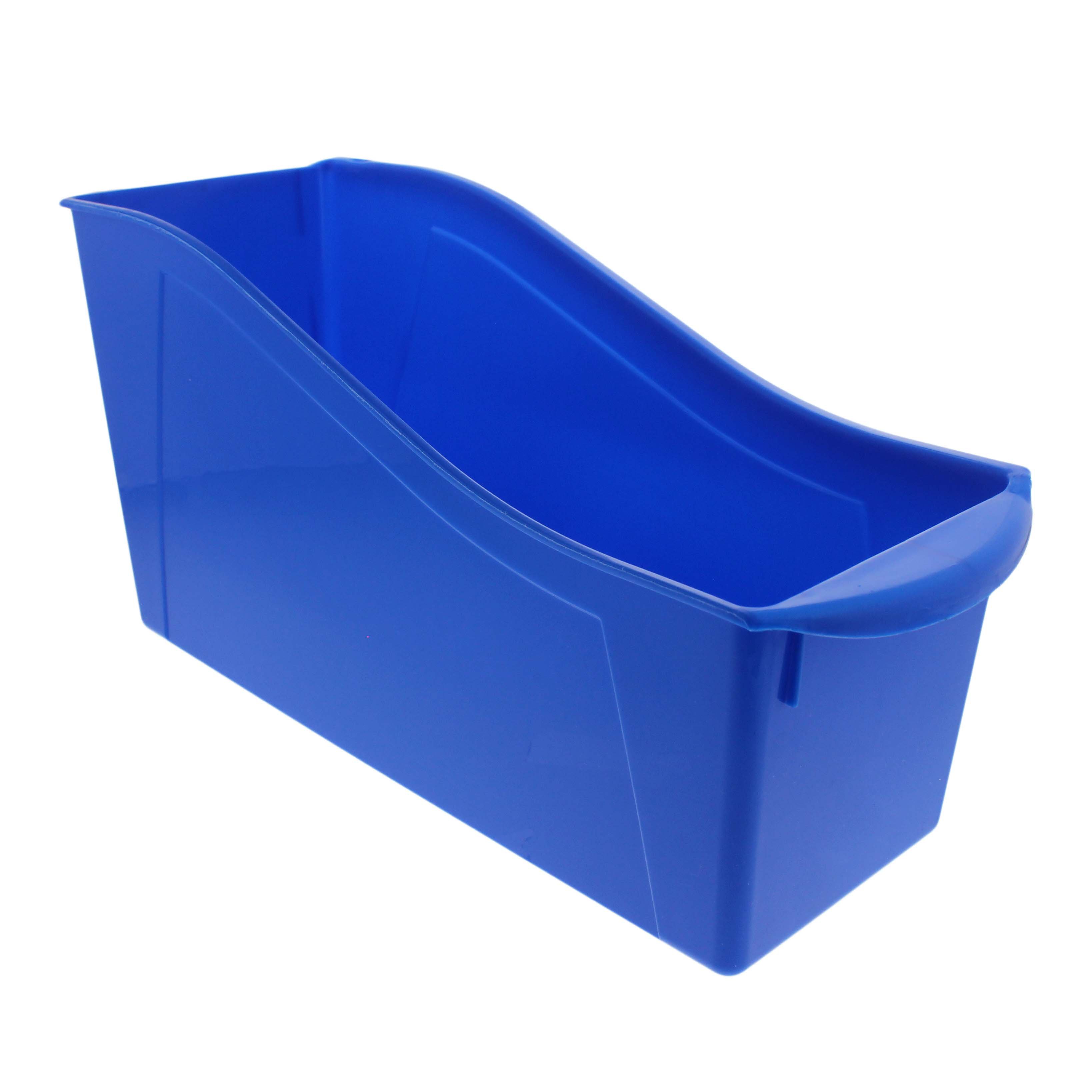 Storex Blue Large Book Bin Shop Desktop Organizers at HEB