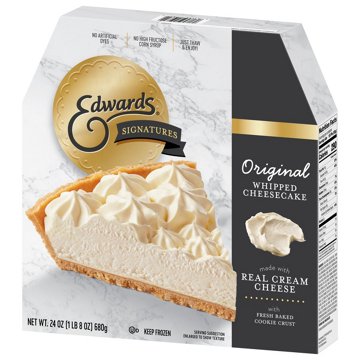 Edwards Signature Desserts Frozen Original Whipped Cheesecake, 24 oz