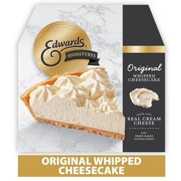 Edwards Premium Desserts Frozen Whole Original Whipped Cheesecake, 24 oz