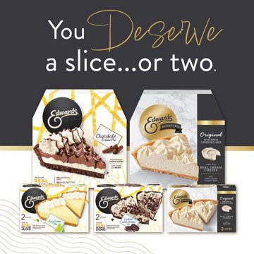 Edwards Premium Desserts Frozen Whole Original Whipped Cheesecake, 24 oz