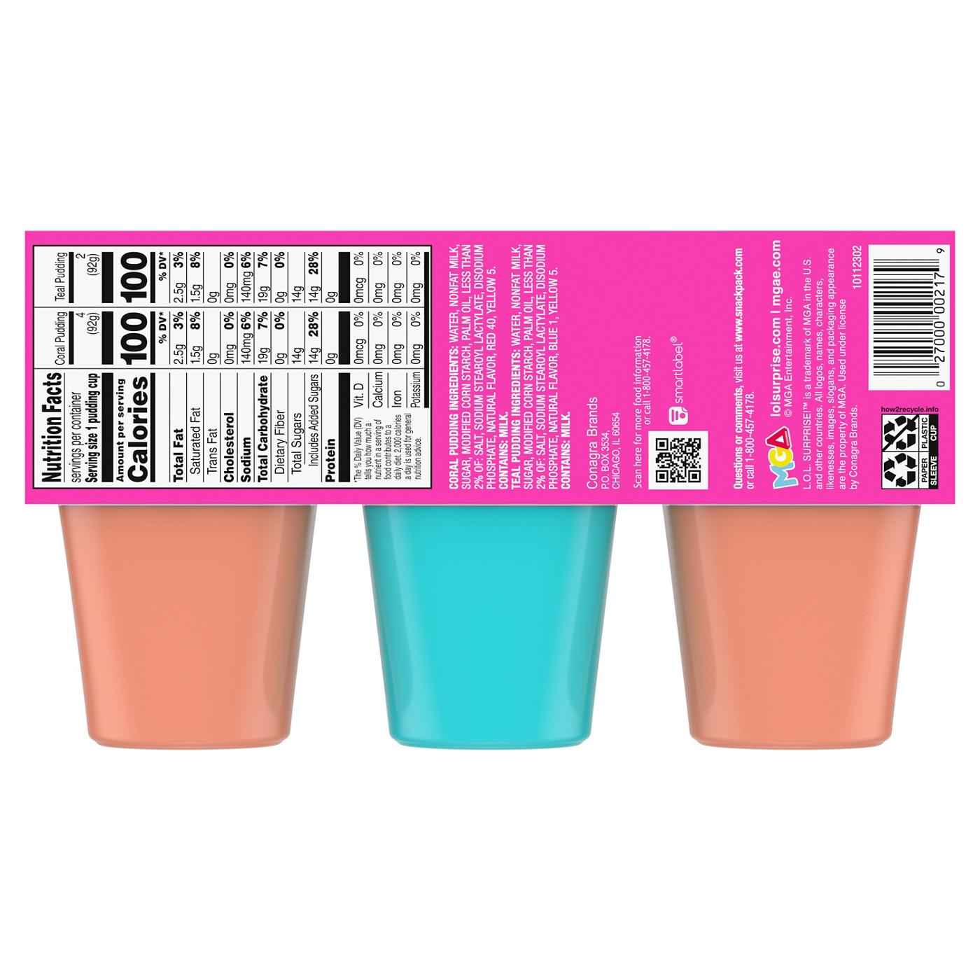 Snack Pack L.O.L Surprise Tropical Pudding Cups Shop Pudding