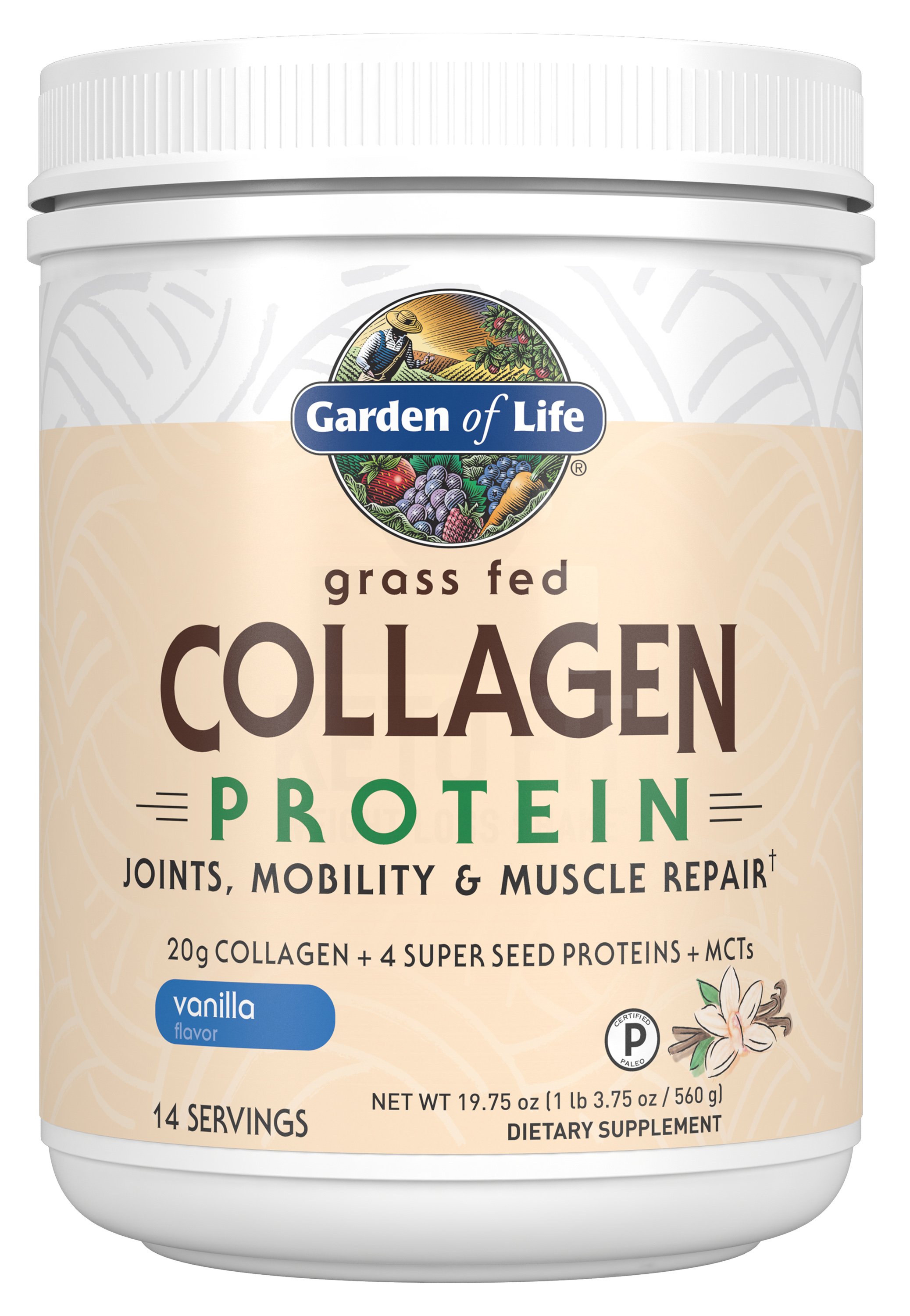 Garden Of Life Vanilla Collagen Protein Powder Shop at HEB