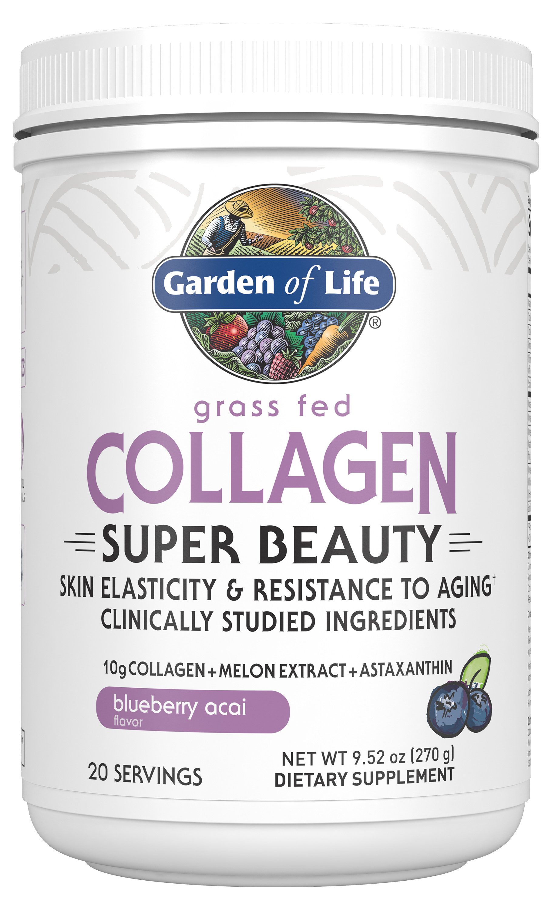 Garden Of Life Blueberry Acai Collagen Super Beauty Powder Shop at HEB