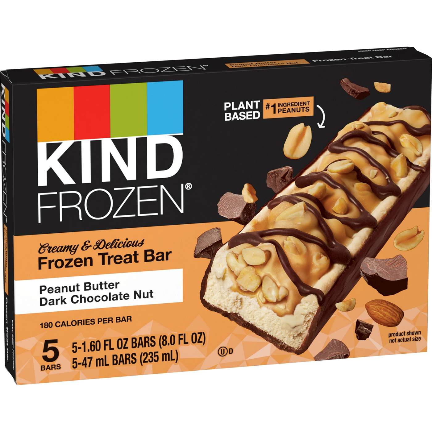 Kind Frozen Dark Chocolate Peanut Butter Frozen Treat Bars; image 1 of 2